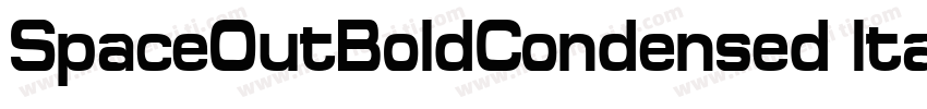 SpaceOutBoldCondensed Italic字体转换